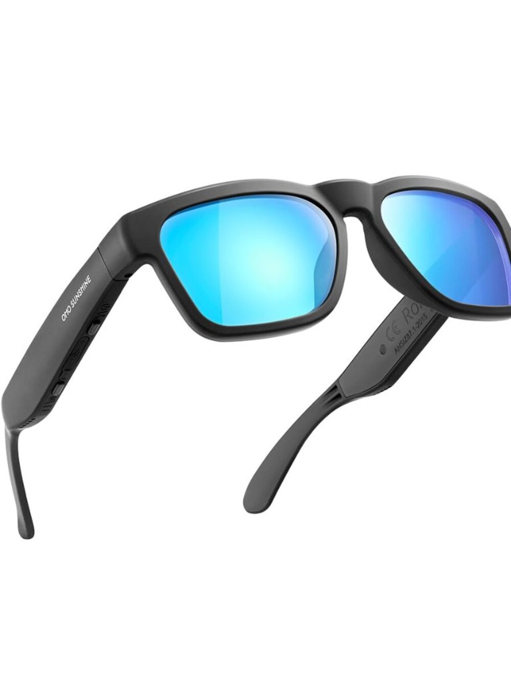 Sunshine Bluetooth Audio Sunglasses, Lightweight Open Ear Sport Glasses, 10H